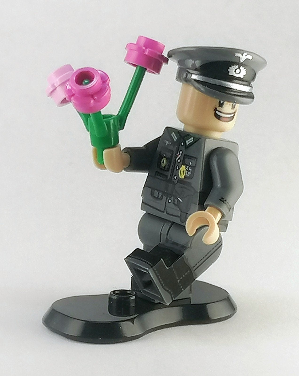 WW2 minifiguur Duitse officier bloem € 3,50, Ophalen of Verzenden, Zo goed als nieuw