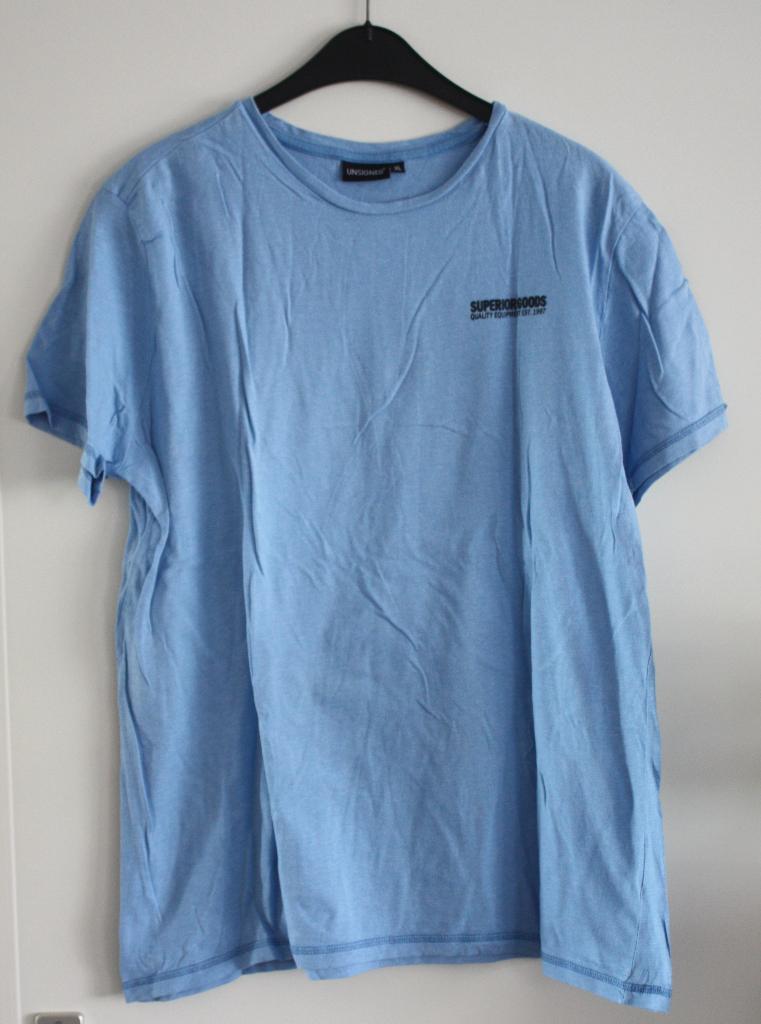 blauw tshirt  maat xl, Kleding | Heren, T-shirts, Gedragen, Maat 56/58 (XL), Blauw, Ophalen of Verzenden