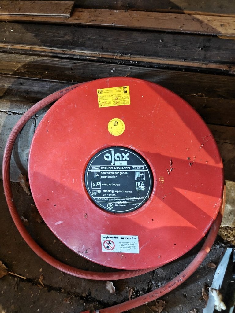 brandslang haspel 8 stuks, Ophalen, Zo goed als nieuw, Brandkast