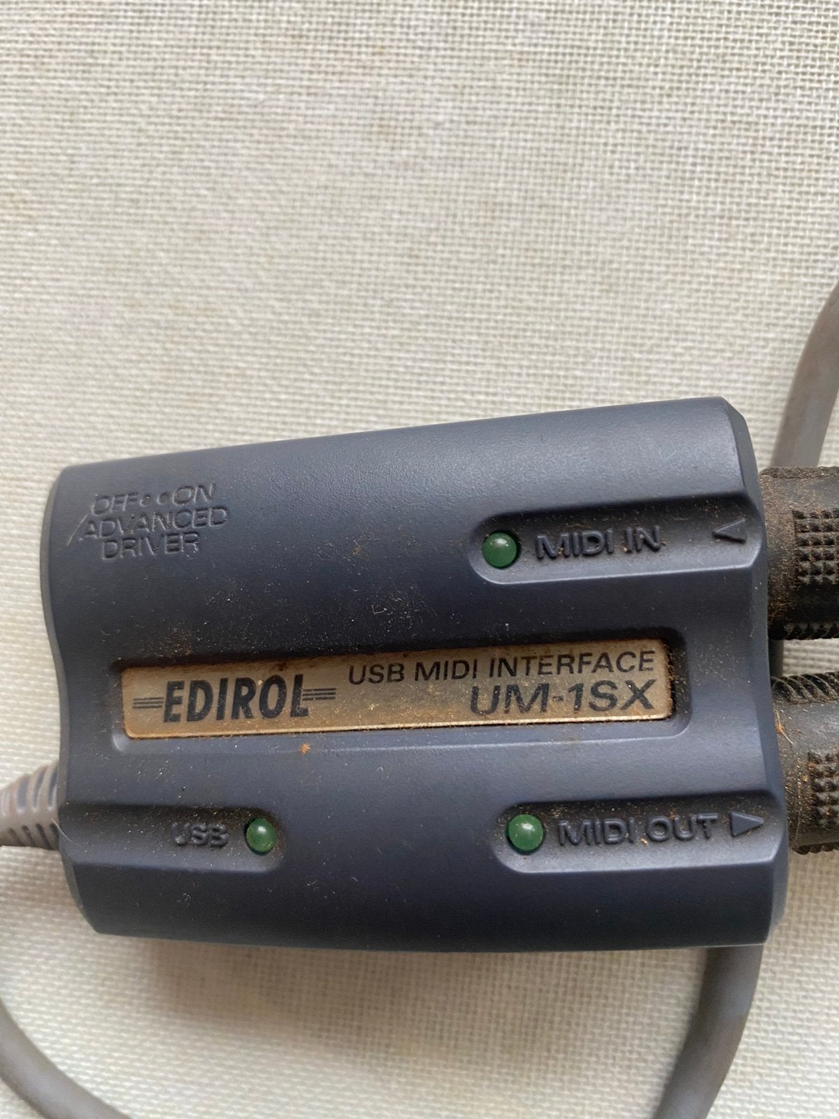 Midi adapter van Edirol, Ophalen, Gebruikt