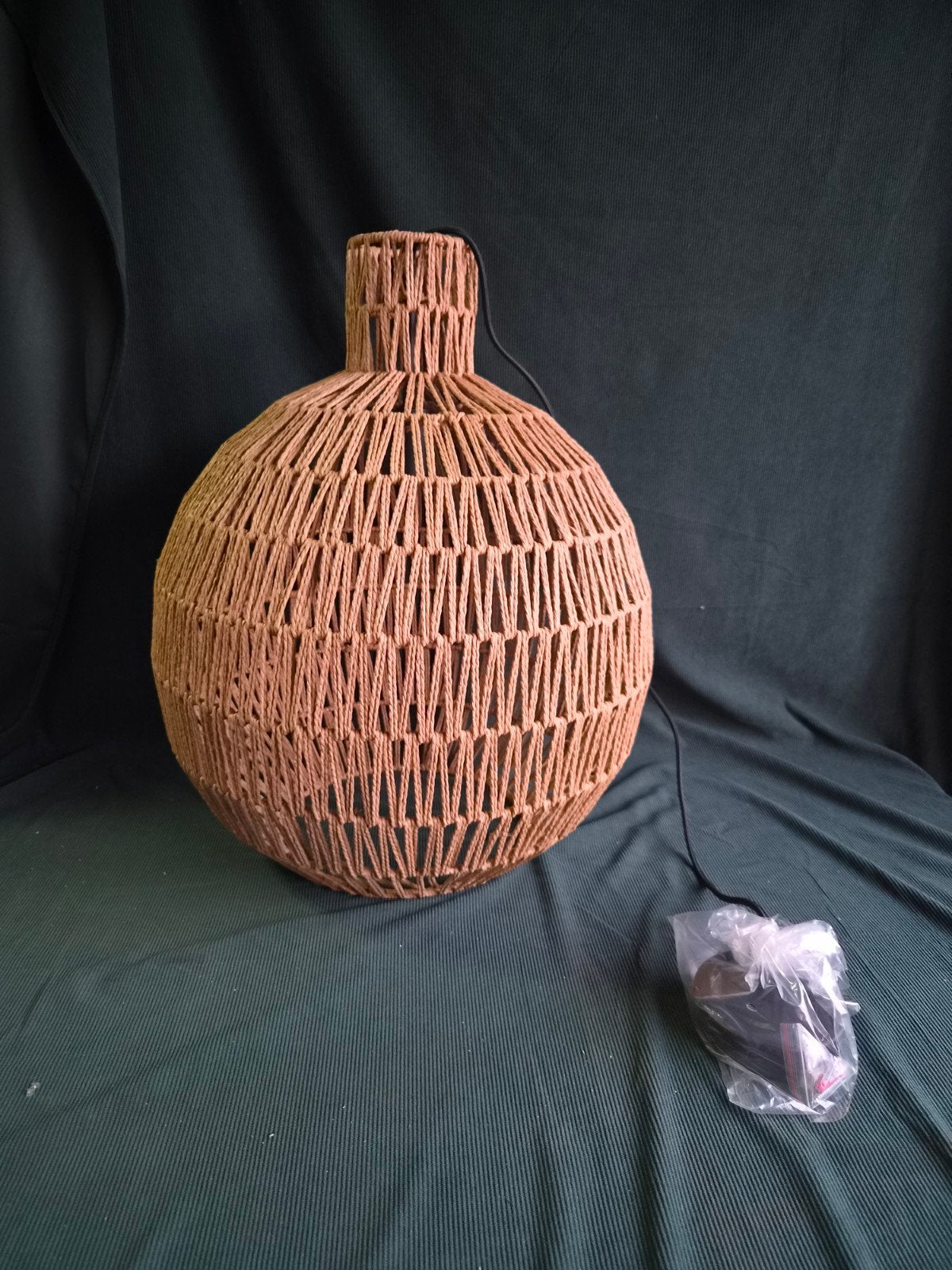 Nieuwe ULLA rotan Hanglamp, Natuurlijk, 1x E27, Natuurlijk materiaal, Nieuw, E27 (groot), Bohemian, Natuurlijk