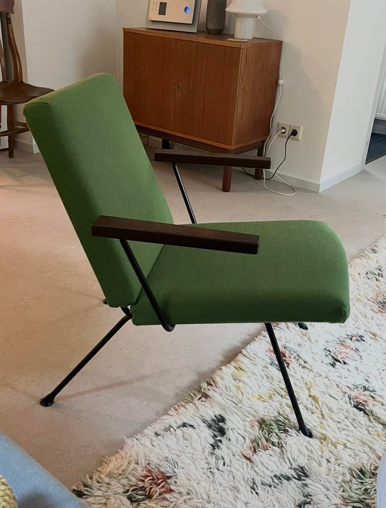 Vintage Gispen Fauteuil Model 1409 - A.R. Cordemeijer, Ophalen, Eenpersoons, Zo goed als nieuw, Minder dan 150 cm