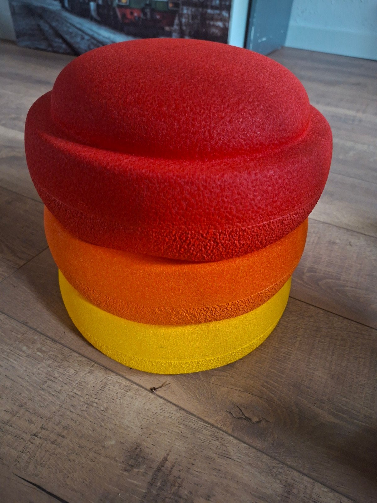3 stuks originele stapelstein classic geel, oranje, rood, Ophalen of Verzenden