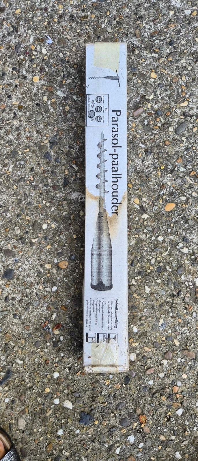 Nieuwe Parasolgrondboor / Droogmolenhouder - In Doos, Ophalen of Verzenden, Nieuw