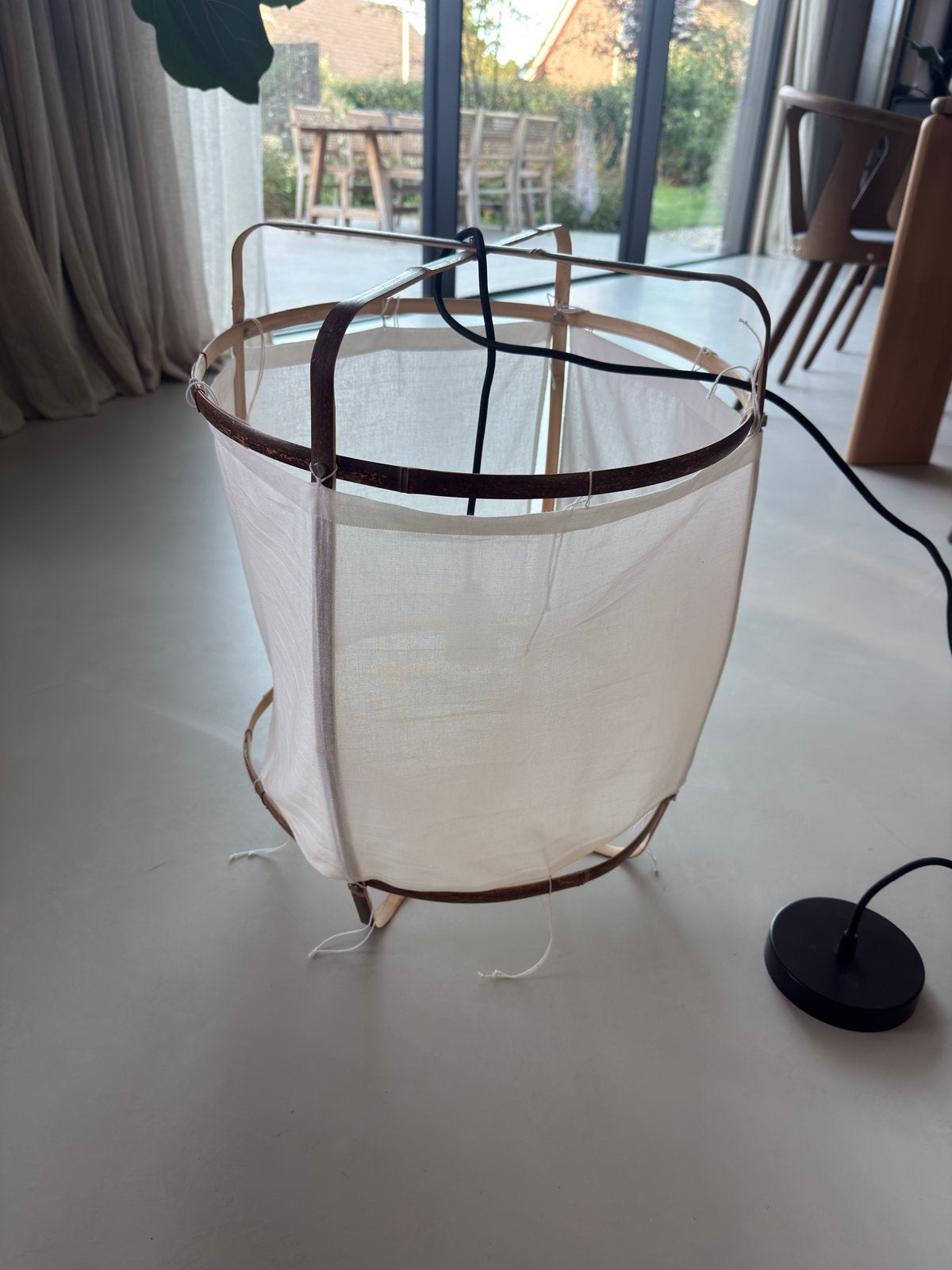 AY Illuminate Z5 Katoenen Hanglamp - Zo goed als nieuw, Ophalen, Zo goed als nieuw, Hout, E27 (groot)