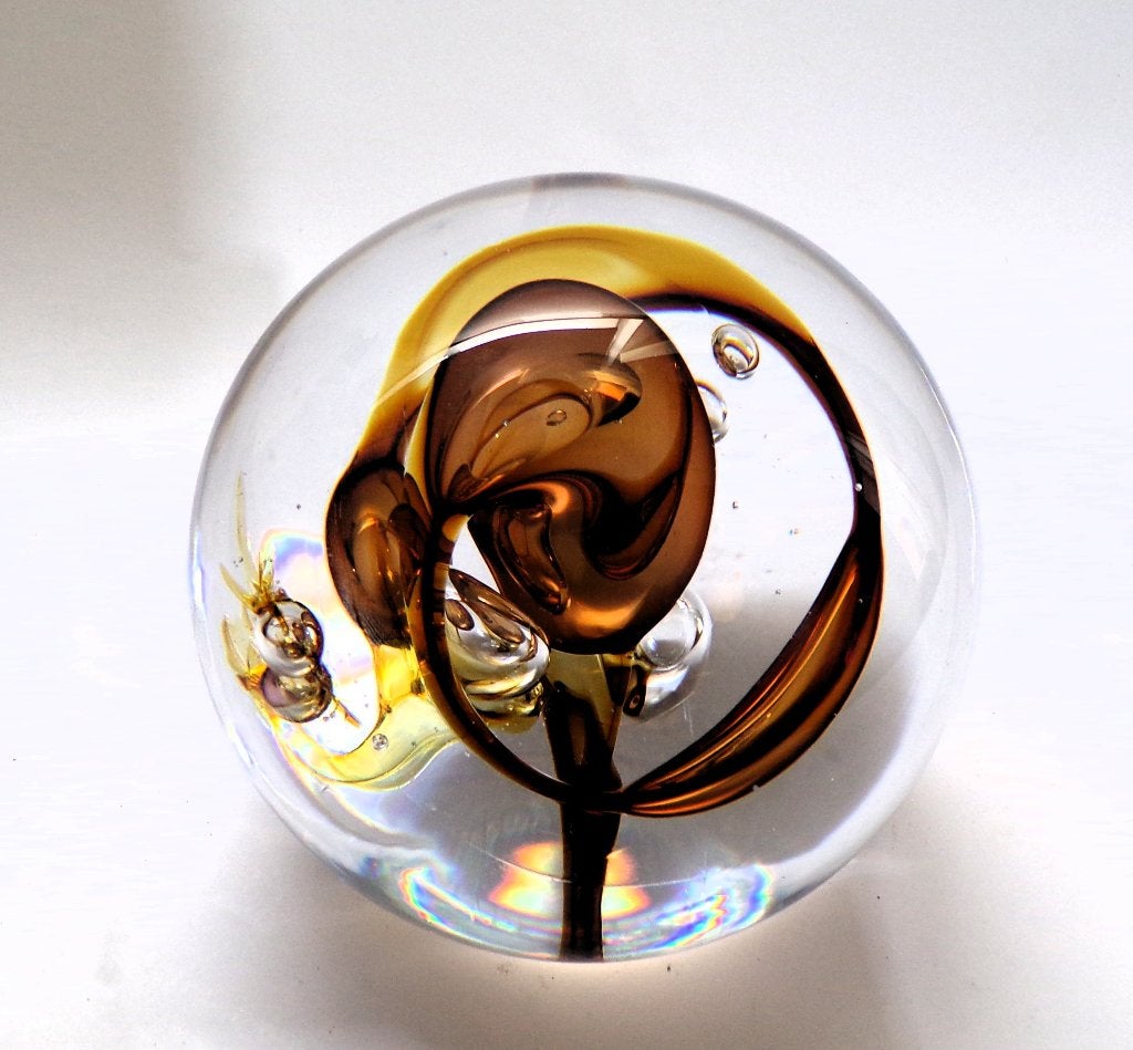 Floris Meydam - glaskunst object Sphere Fire, Ophalen of Verzenden