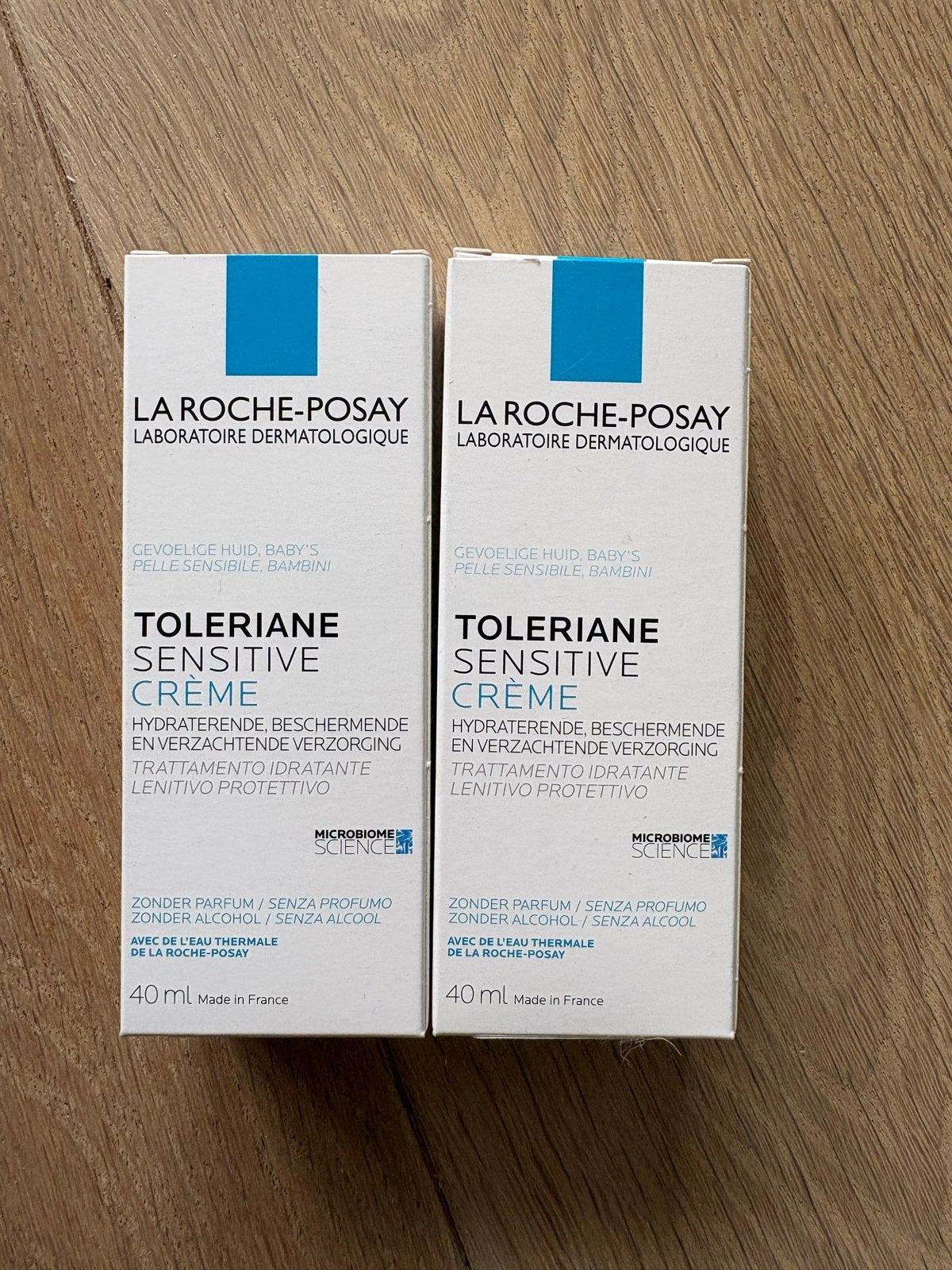 La Roche-Posay Toleriane Sensitive Crème 40ml (2 stuks), Ophalen of Verzenden, Nieuw, Gehele gezicht, Verzorging