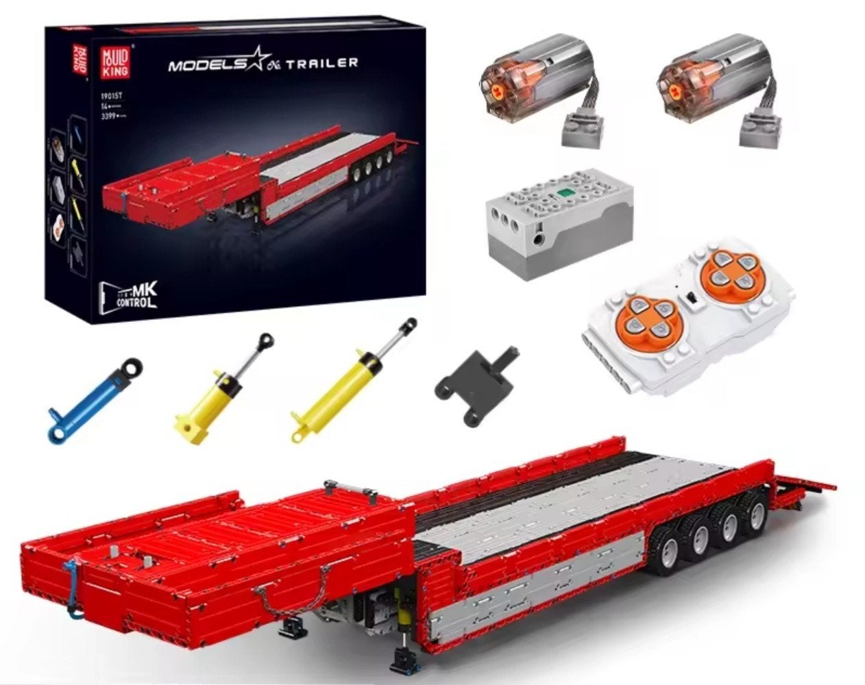 ACTIE: Mould King 19015T "Lego" Technic Trailer, 3900+ pc, Ophalen of Verzenden, Nieuw, Overige merken