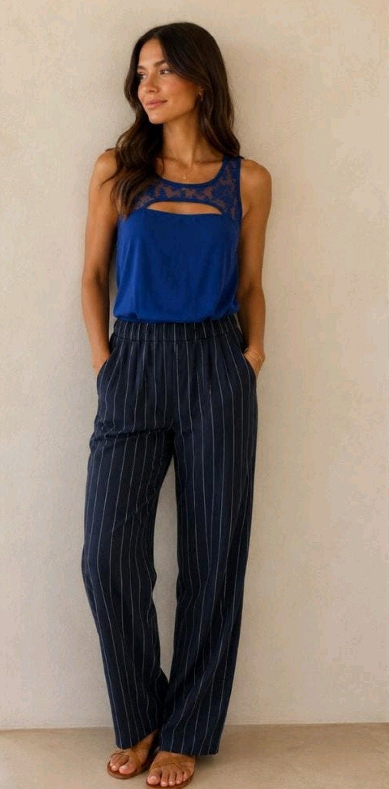 Luchtige jumpsuit - Lilie Rose, maat s/m, Blauw, Ophalen of Verzenden, Zo goed als nieuw, Maat 36 (S)
