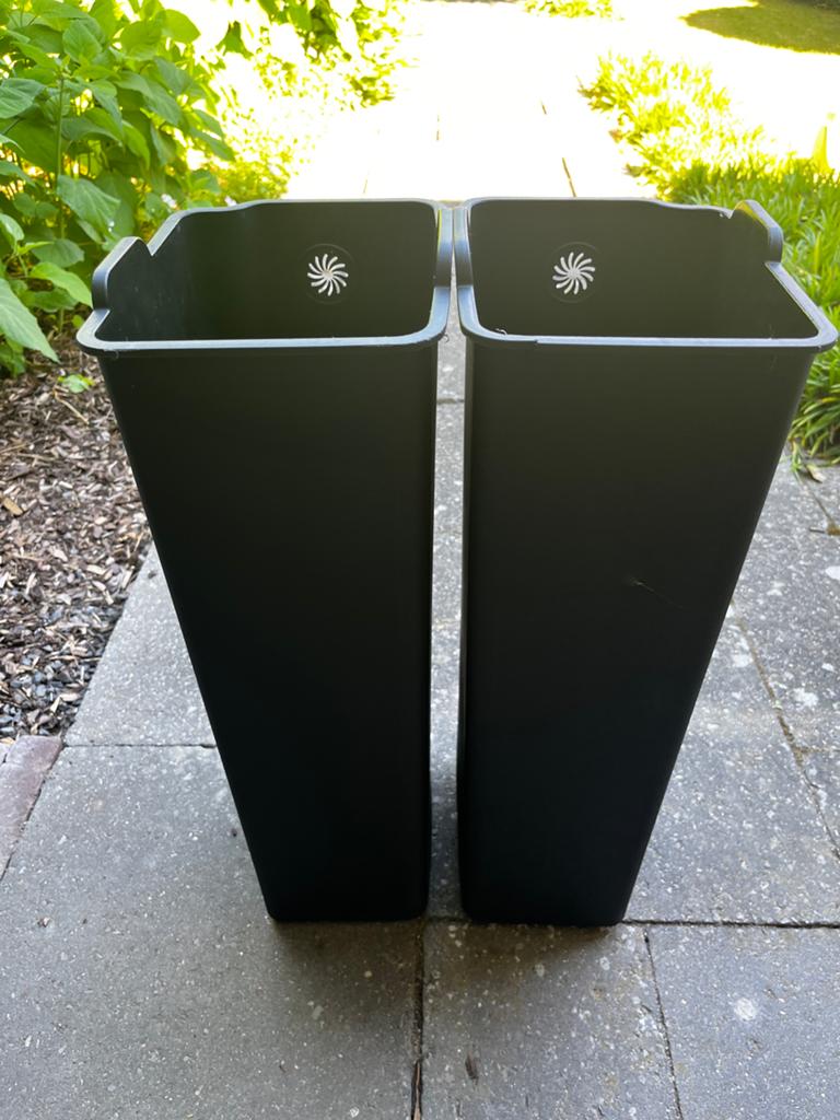 Wesco Big Double Boy prullenbak - afvalscheiding, Ophalen, Gebruikt, 50 tot 75 cm, Metaal