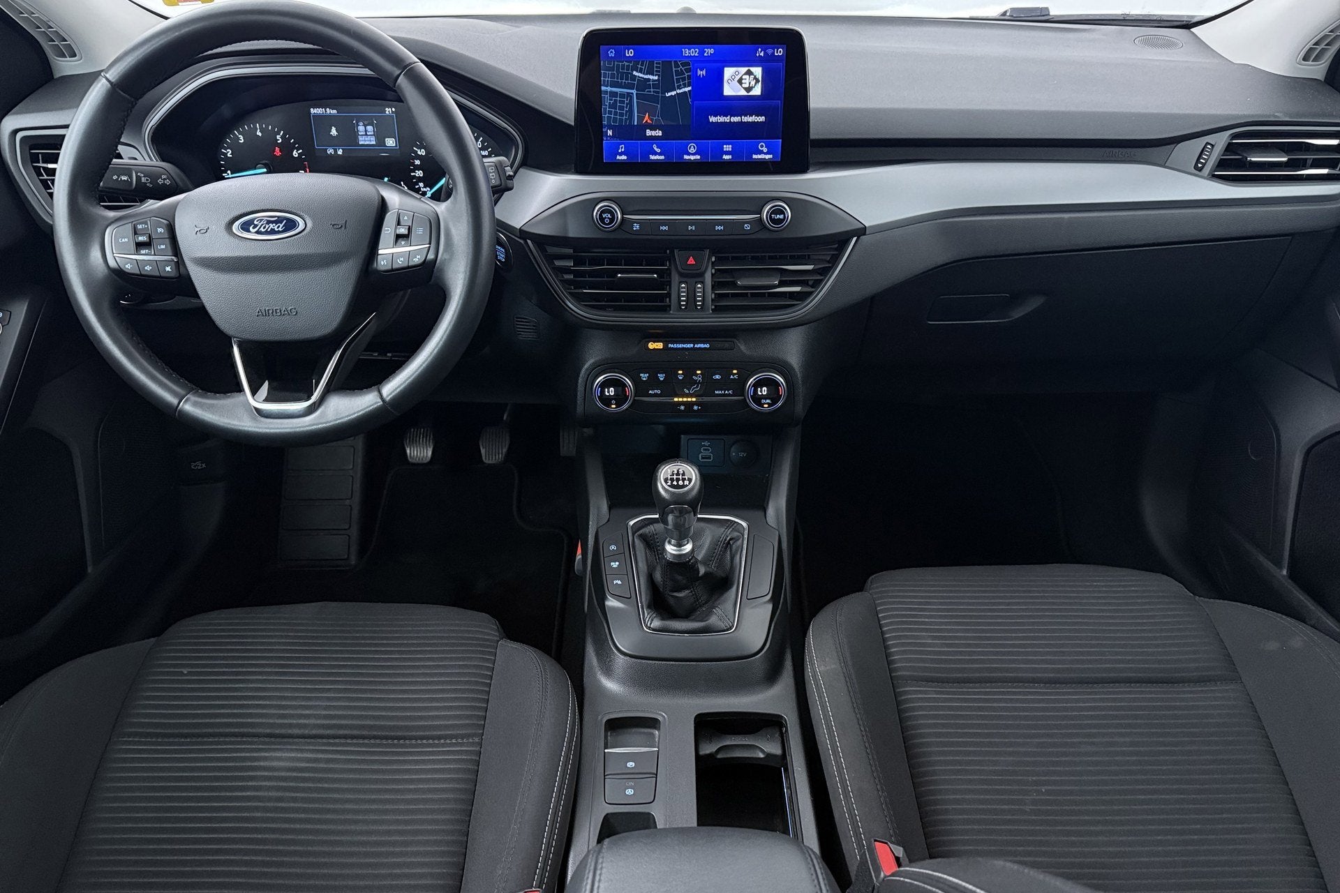 Ford Focus Wagon 1.0 EcoBoost Hybrid Titanium Style(NL-auto,, Auto's, 125 pk, Gebruikt, Wit, Origineel Nederlands