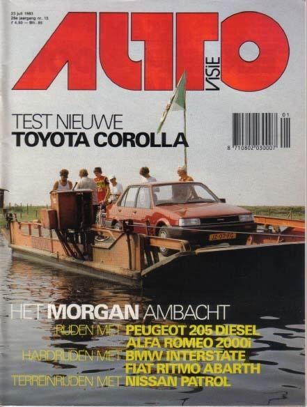 Autovisie 15 1983 : Fiat Ritmo Abarth 130TC - BMW 323i Turbo, Ophalen of Verzenden, Gelezen, Algemeen