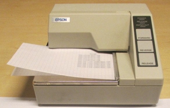 Epson TM-U295 RS-232 Dot Matrix Slip Printer + Voeding, Computers en Software, Niet ingevuld, Gebruikt, Matrix-printer, Printer