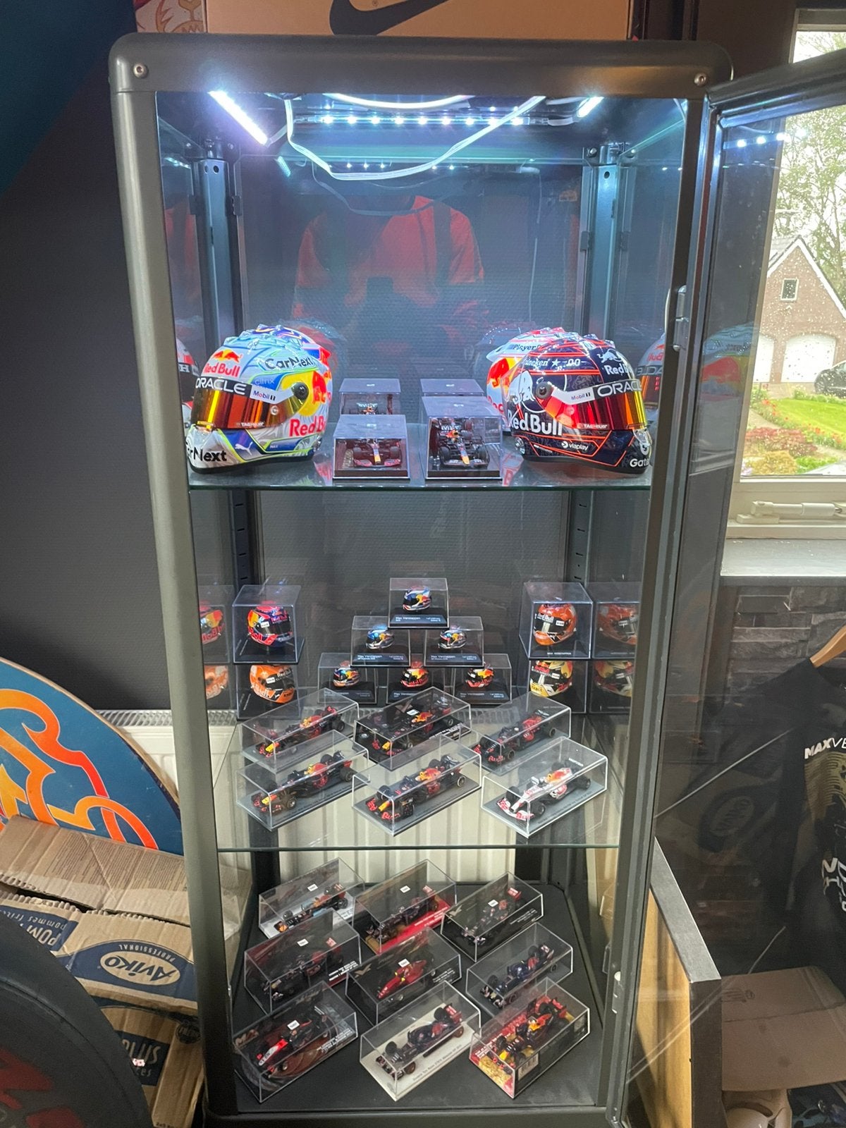 Collectie schaalmodellen Max Verstappen, Verzamelen, Ophalen of Verzenden, Zo goed als nieuw