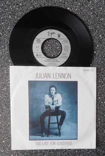 Julian Lennon - too late for goodbyes, Verzenden, 7 inch, Single, Zo goed als nieuw