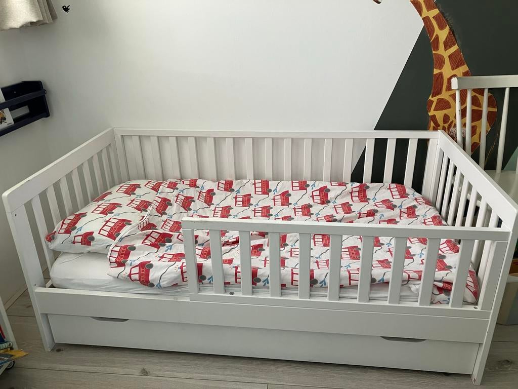 Peuterbed Plume van Petite Amelie met lade, Ophalen, Gebruikt, 70 tot 85 cm, 140 tot 160 cm