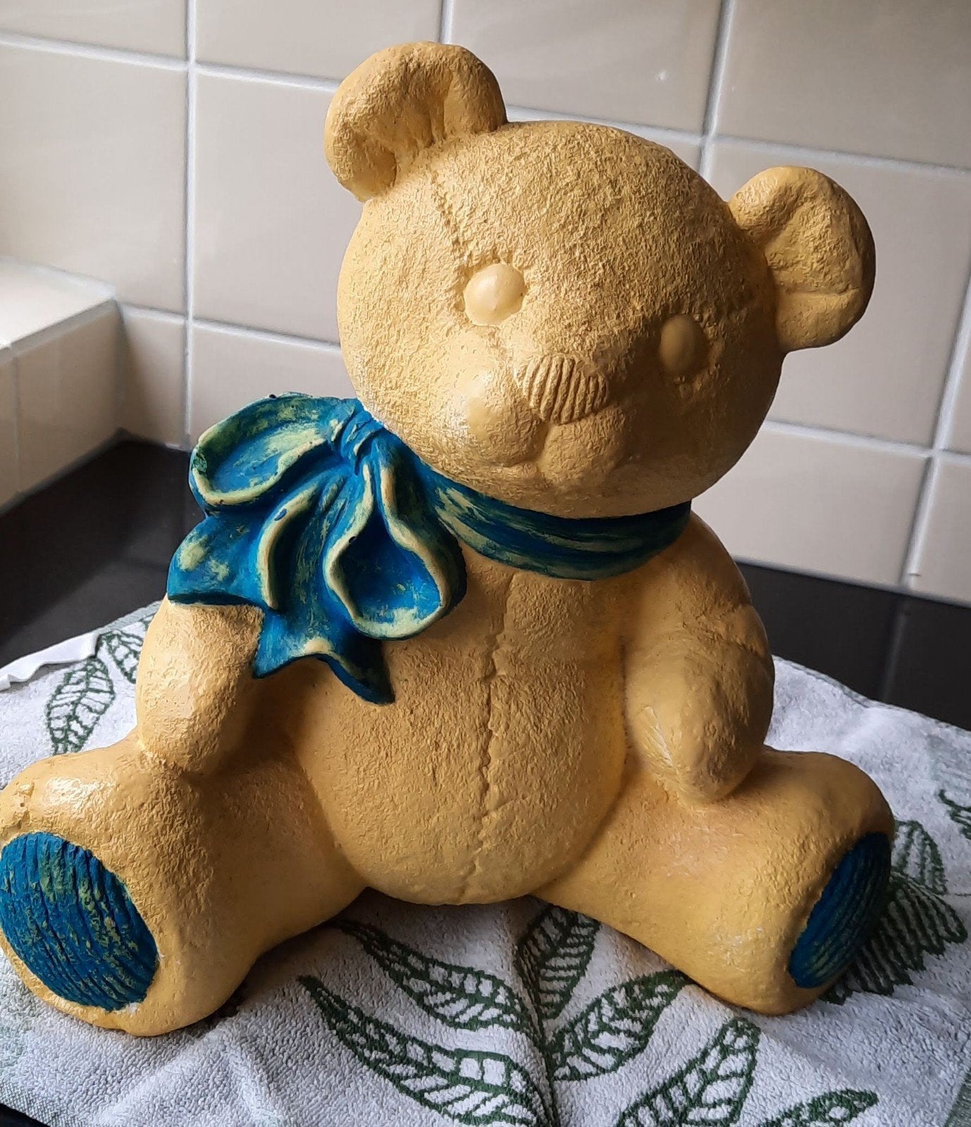 Grote en kleine decoratieve teddybeer set, Ophalen of Verzenden, Gebruikt