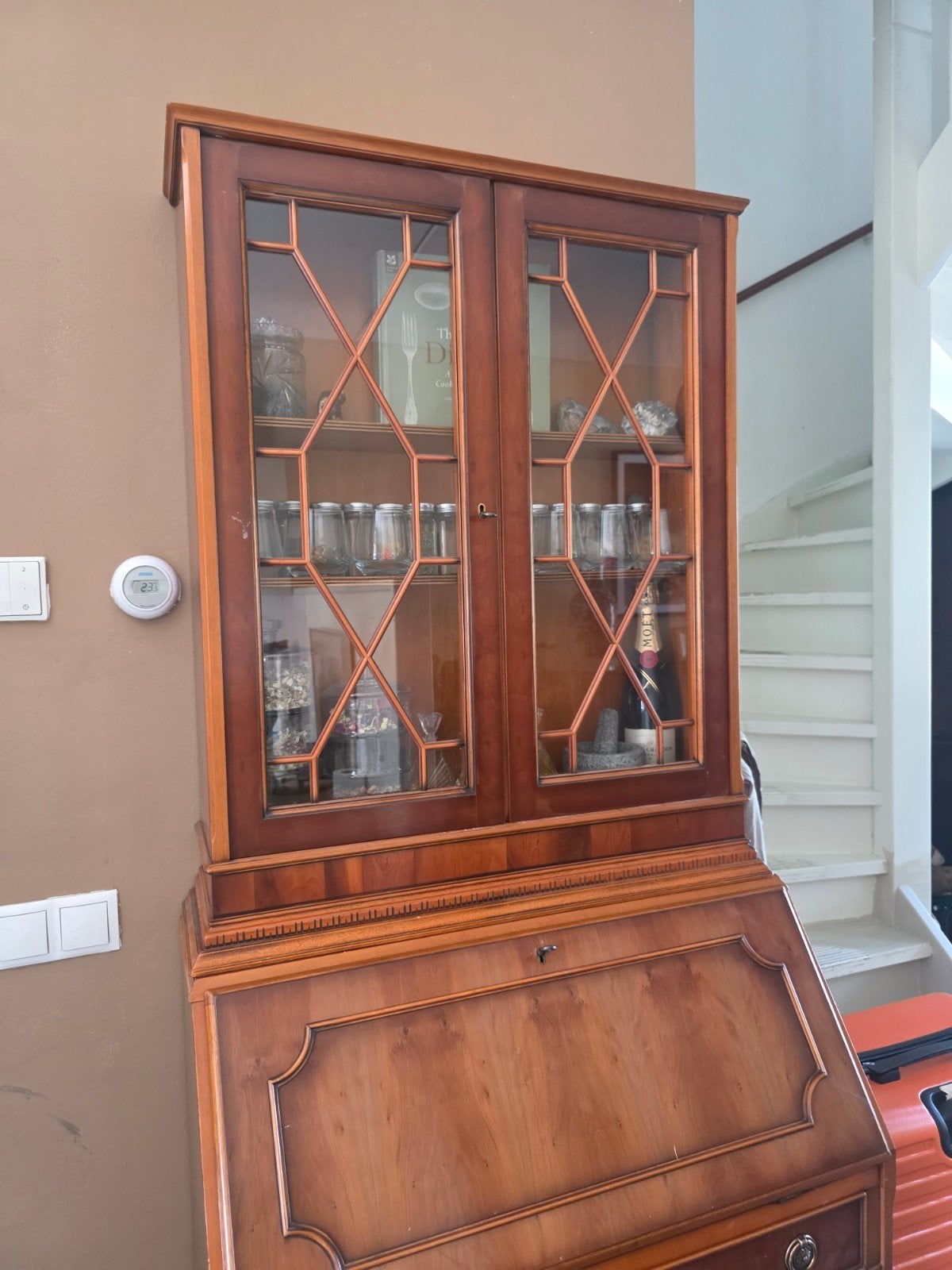 Unieke Secretaire van Kersenhout - Uitstekende Staat, Ophalen, Zo goed als nieuw, Klassiek