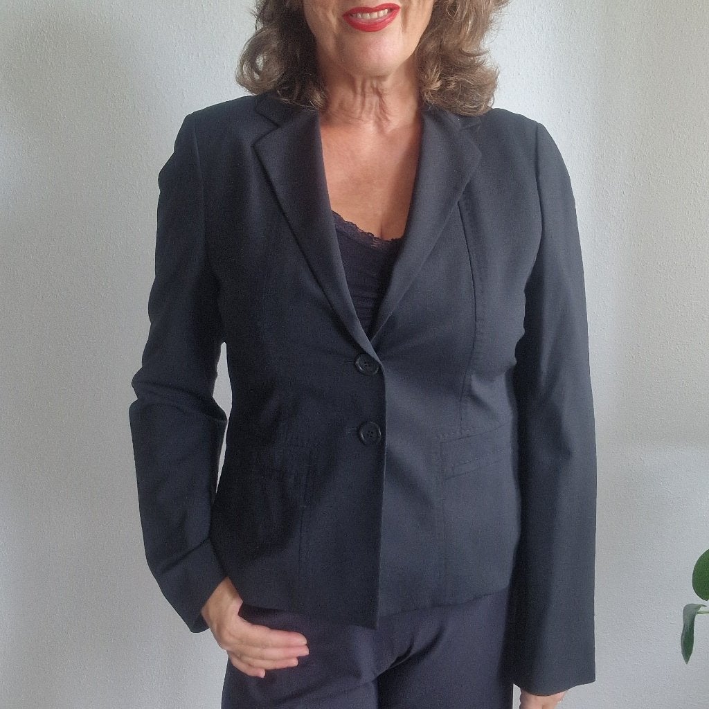 BOSS Hugo Boss damesblazer, maat 42, Zwart, Nijmegen, Zwart, Maat 42/44 (L), Ophalen of Verzenden