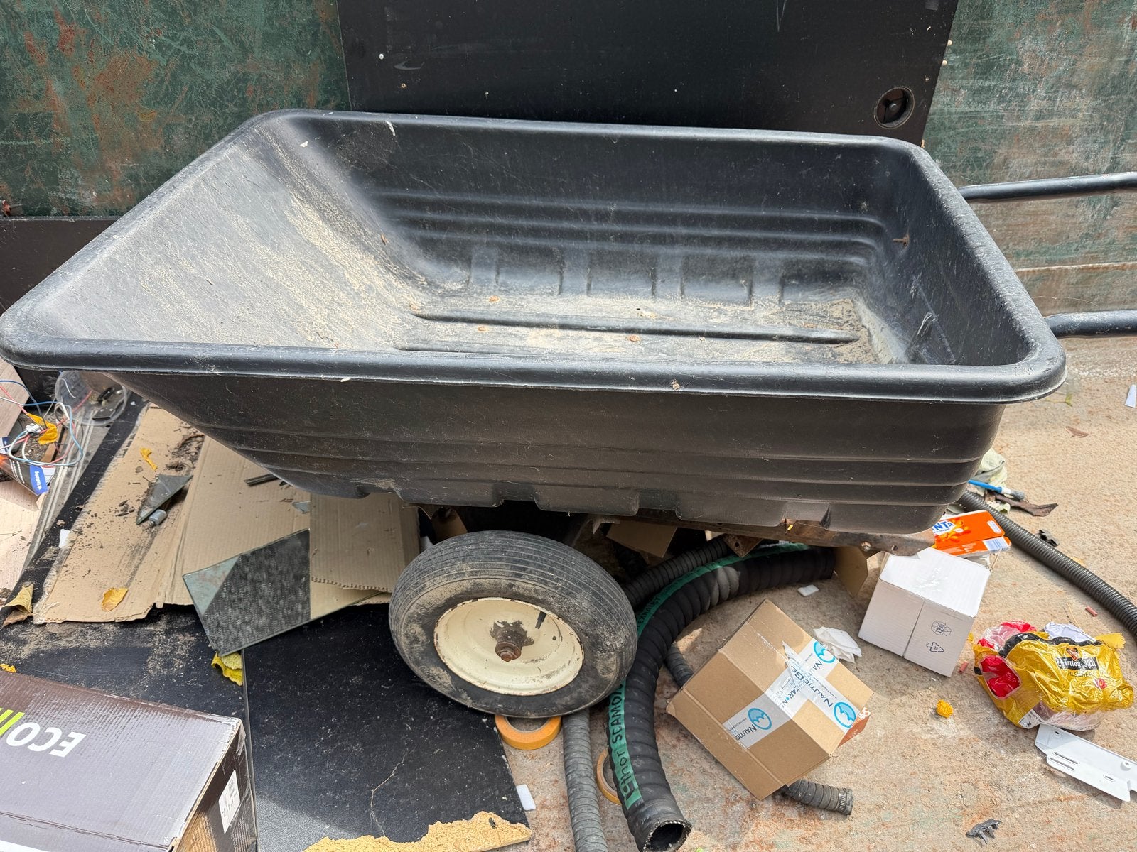 Stiga grasmaaier karretje, Tuin en Terras, Grasmaaiers, Gebruikt, Ophalen