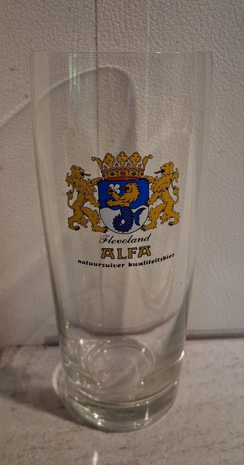 Alfa Provincieglas Flevoland - Serie 1989, Ophalen of Verzenden, Zo goed als nieuw, Glas of Glazen, Overige merken