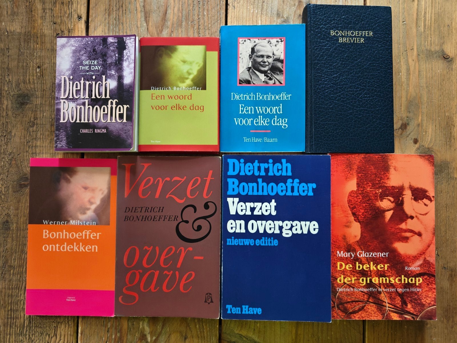 8 Boeken van Dietrich Bonhoeffer., Boeken, Ophalen of Verzenden, Zo goed als nieuw