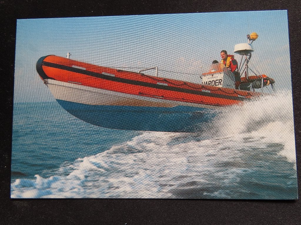 ansichtkaart reddingboot "Harder"KNRM, Ophalen of Verzenden, Motorboot, Kaart, Foto of Prent