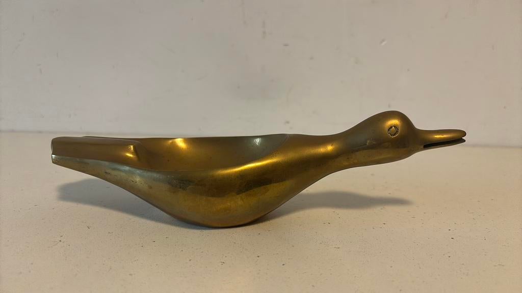 Messing eend asbak, Antiek en Kunst, Antiek | Koper en Brons, Ophalen of Verzenden