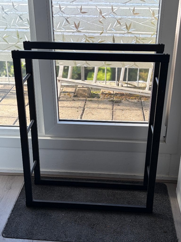 Houtrek zwart gepoedercoat 80x100x25 cm, Minder dan 3 m³, Ophalen, Blokken