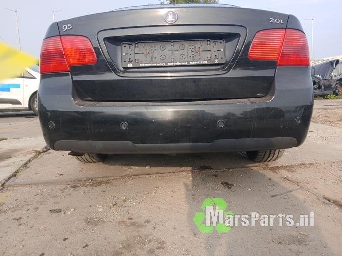 Achterbumper van een Saab 9-5, Ophalen, Gebruikt, -, Voor