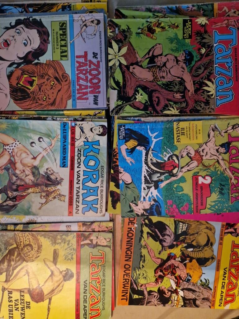 42 x tarzan comics strips collectie van de apen korak strip, Boeken, Strips | Comics, Meerdere comics, Ophalen of Verzenden, Europa