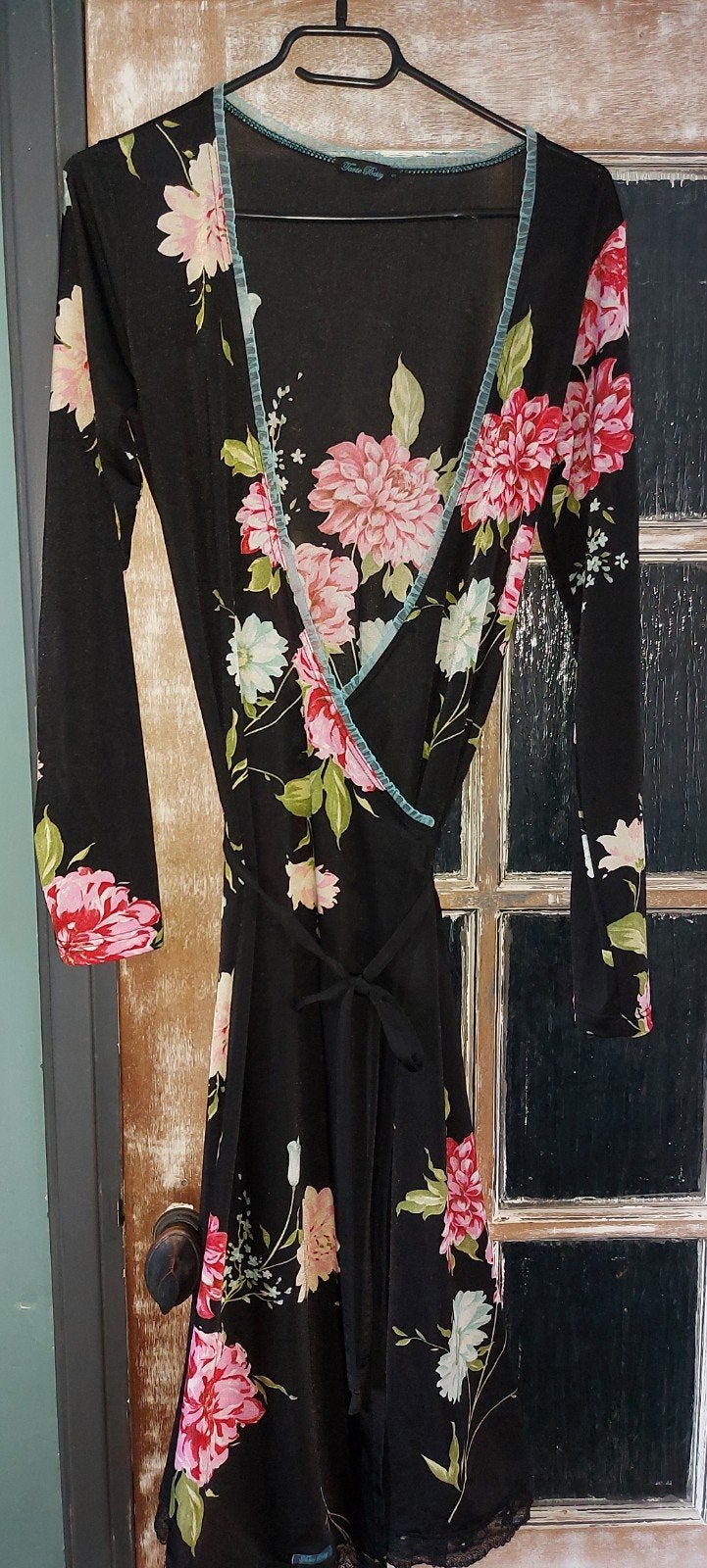 Tante Betsy jurk maat S - Zwart met bloemenprint, Kleding | Dames, Tante Betsy, Zwart, Ophalen of Verzenden, Zo goed als nieuw