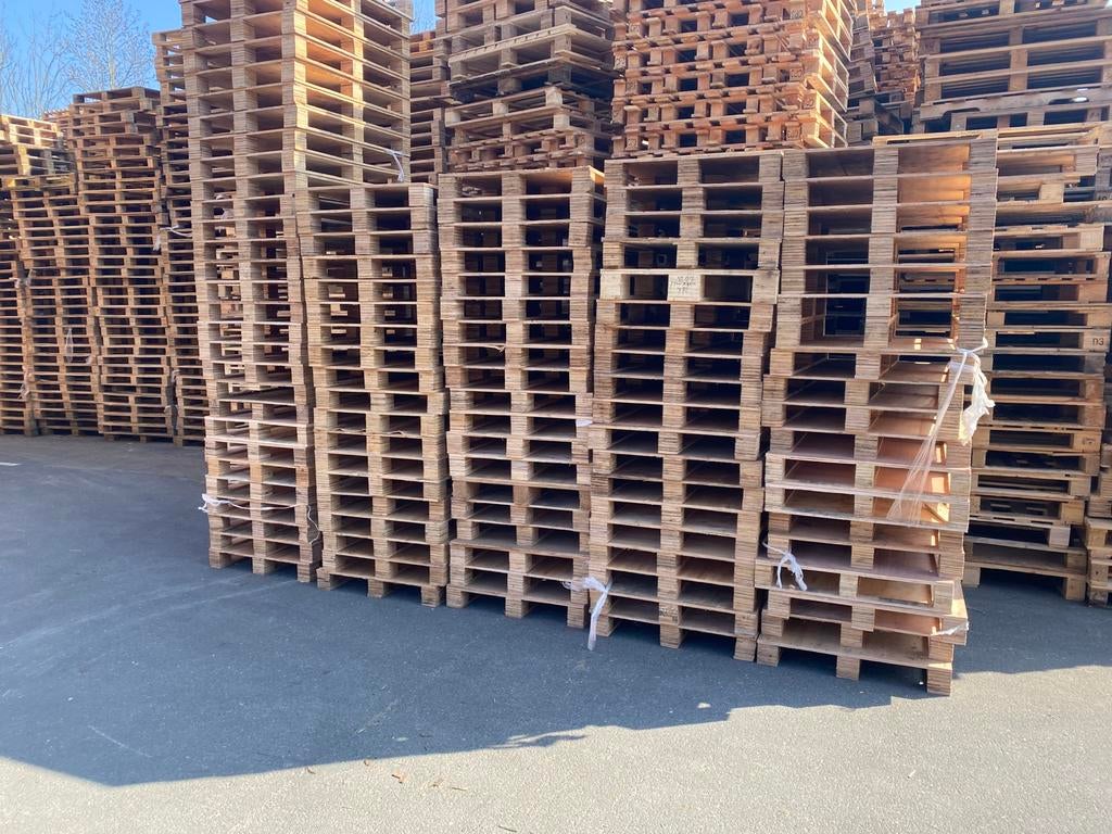 Eenmalige wegwerp  pallets, Doe-het-zelf en Verbouw, Hout en Planken, Ophalen of Verzenden, Zo goed als nieuw, Pallet, Minder dan 200 cm