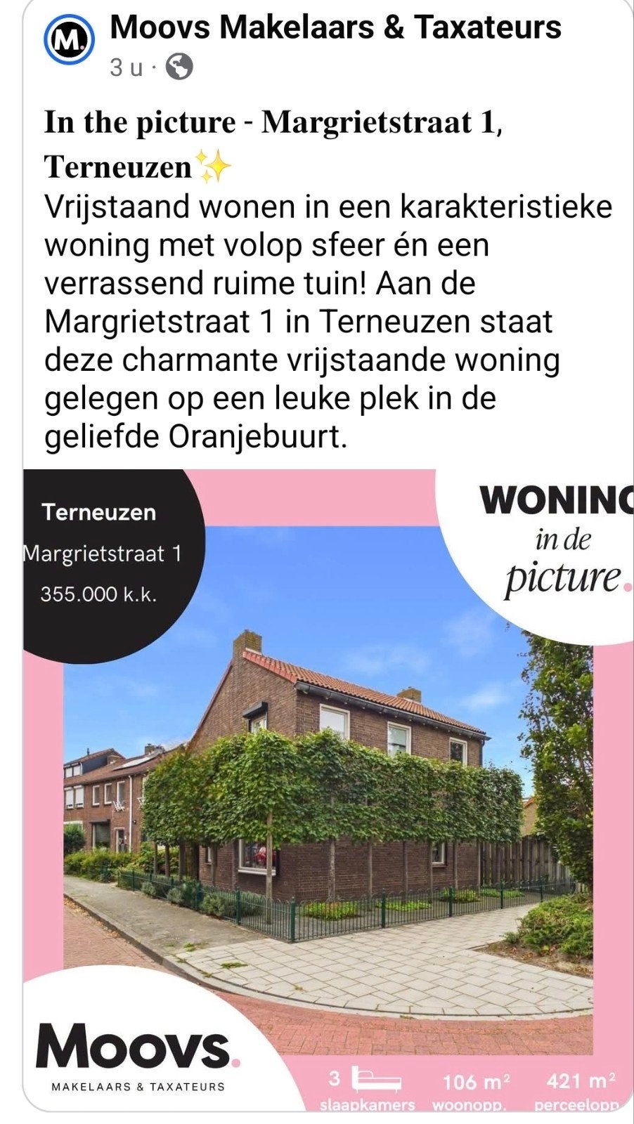 Leukste  huis van de Margrietstraat met garage