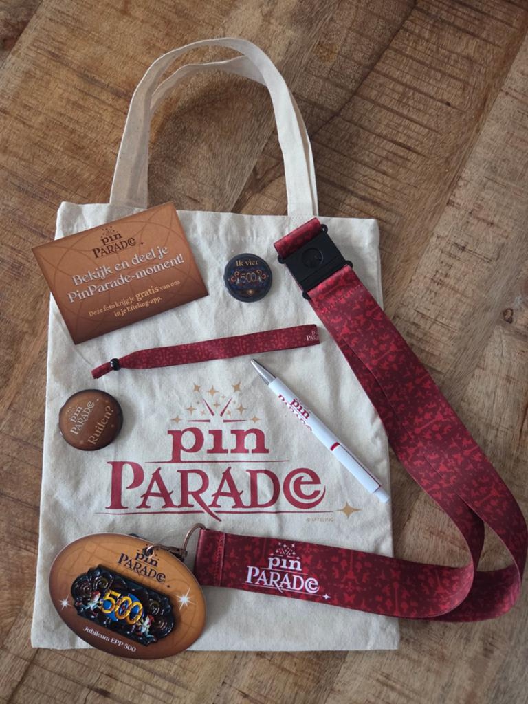 Efteling PinParade goodiebag Jubileum pin EPP 500, Ophalen, Nieuw