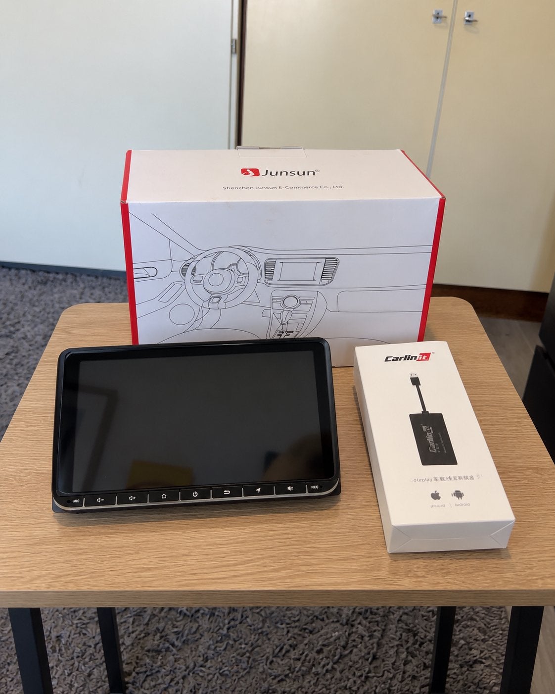 Junsun Draagbaar Auto Multimedia Systeem met CarlinKit, Auto diversen, Ophalen, Nieuw