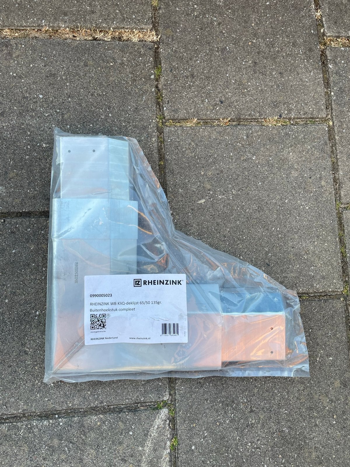2x Rheinzink wb kliQ deklijst 65-50, Overige typen, Nieuw, Ophalen of Verzenden, Minder dan 5 m²
