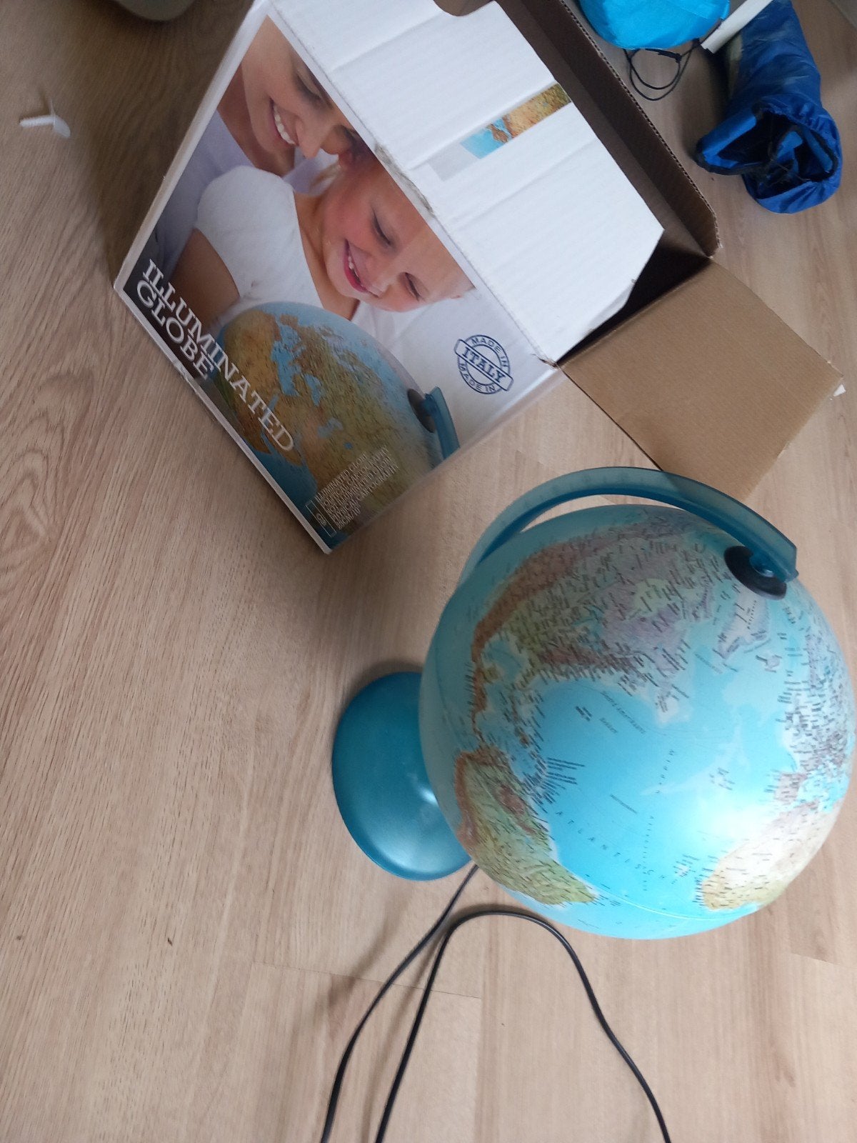 Verlichte Globe - Educatief en Decoratief, Ophalen of Verzenden, Verlicht, Gebruikt