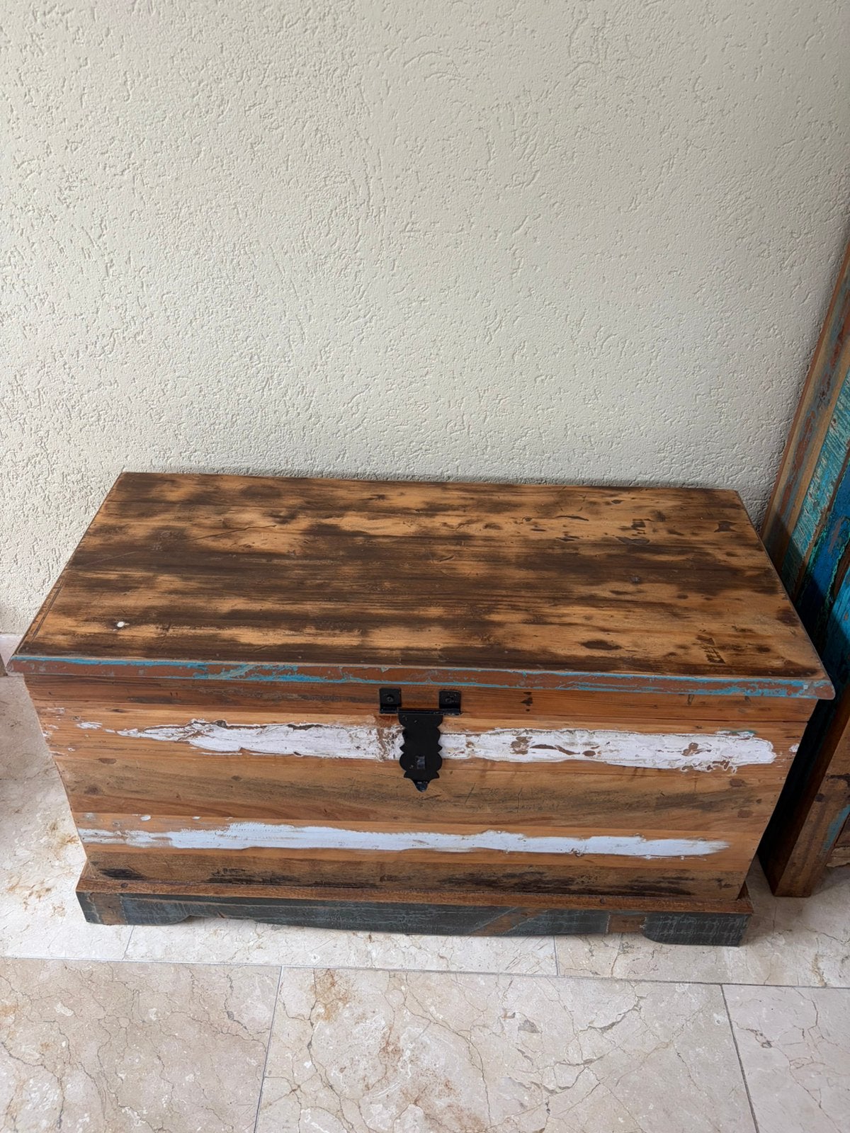 Dekenkist/ salontafel, Ophalen, Zo goed als nieuw, 100 tot 150 cm, 50 tot 75 cm