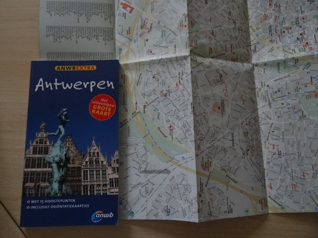 anwb extra reisgids Antwerpen , met uitneembare plattegrond, Europa, Ophalen of Verzenden, Zo goed als nieuw, Reisgids of -boek