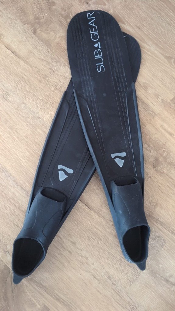 Subgear Freediving Fins, Ophalen of Verzenden, Gebruikt, Zwem- of Duikvliezen