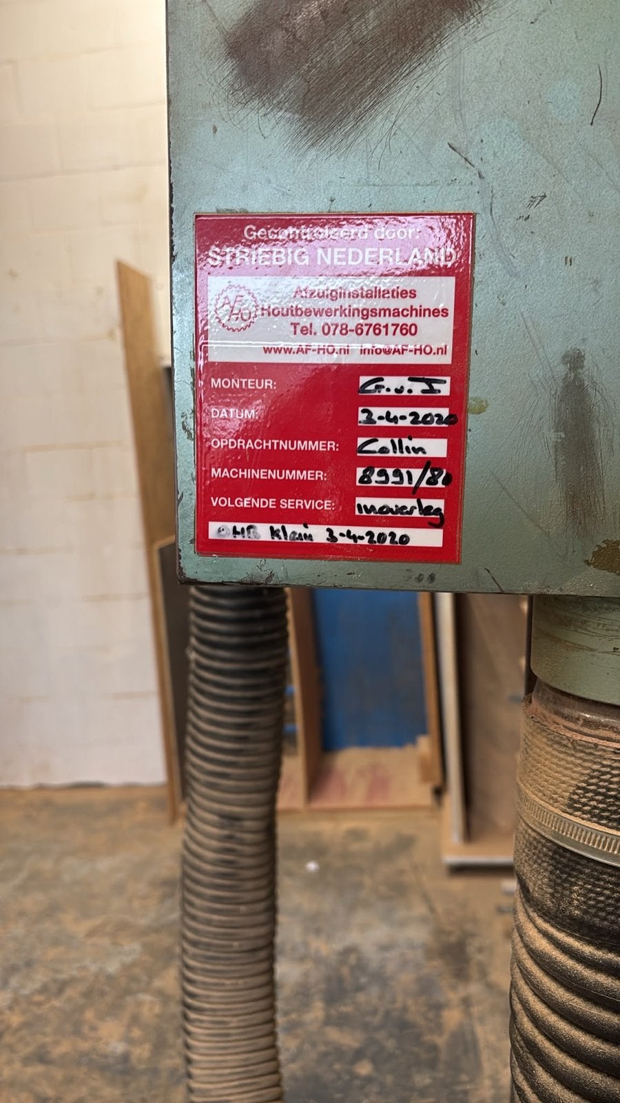 Striebig wandzaag met afzuiging - Net gebruikt, Ophalen of Verzenden, Rvwerkt@gmail.com, Rvwerkt@gmail.com, Bennebroekerdijk acht 98 C