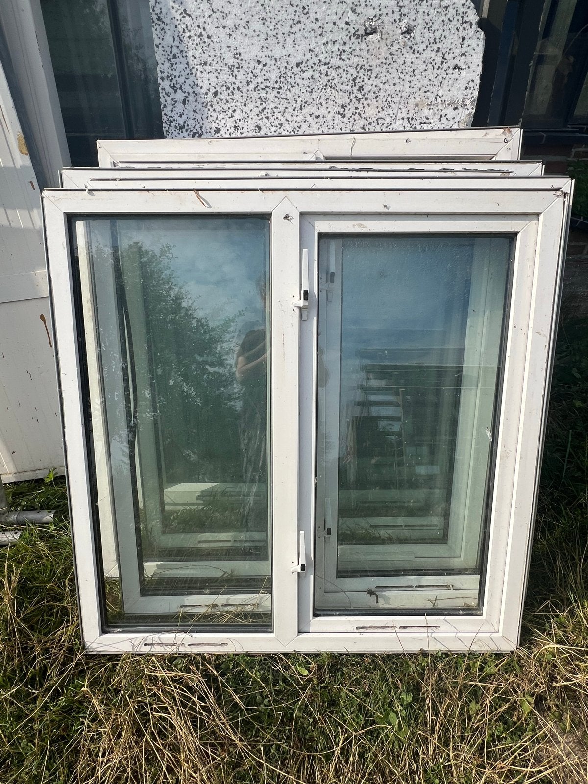 Gebruikt Gevelraam met Dubbelglas, Ophalen, Gevelraam of Ruit, Gebruikt, Minder dan 80 cm