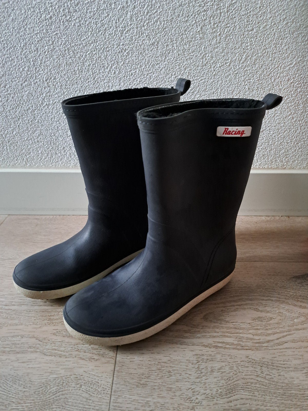 Racing regenlaarzen - maat 34, Ophalen, Zo goed als nieuw, Jongen of Meisje