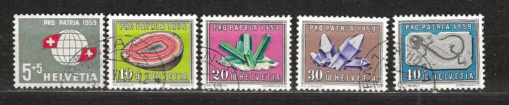 Zwitserland 674-678, Postzegels en Munten, Postzegels | Europa | Zwitserland, Ophalen of Verzenden, Gestempeld