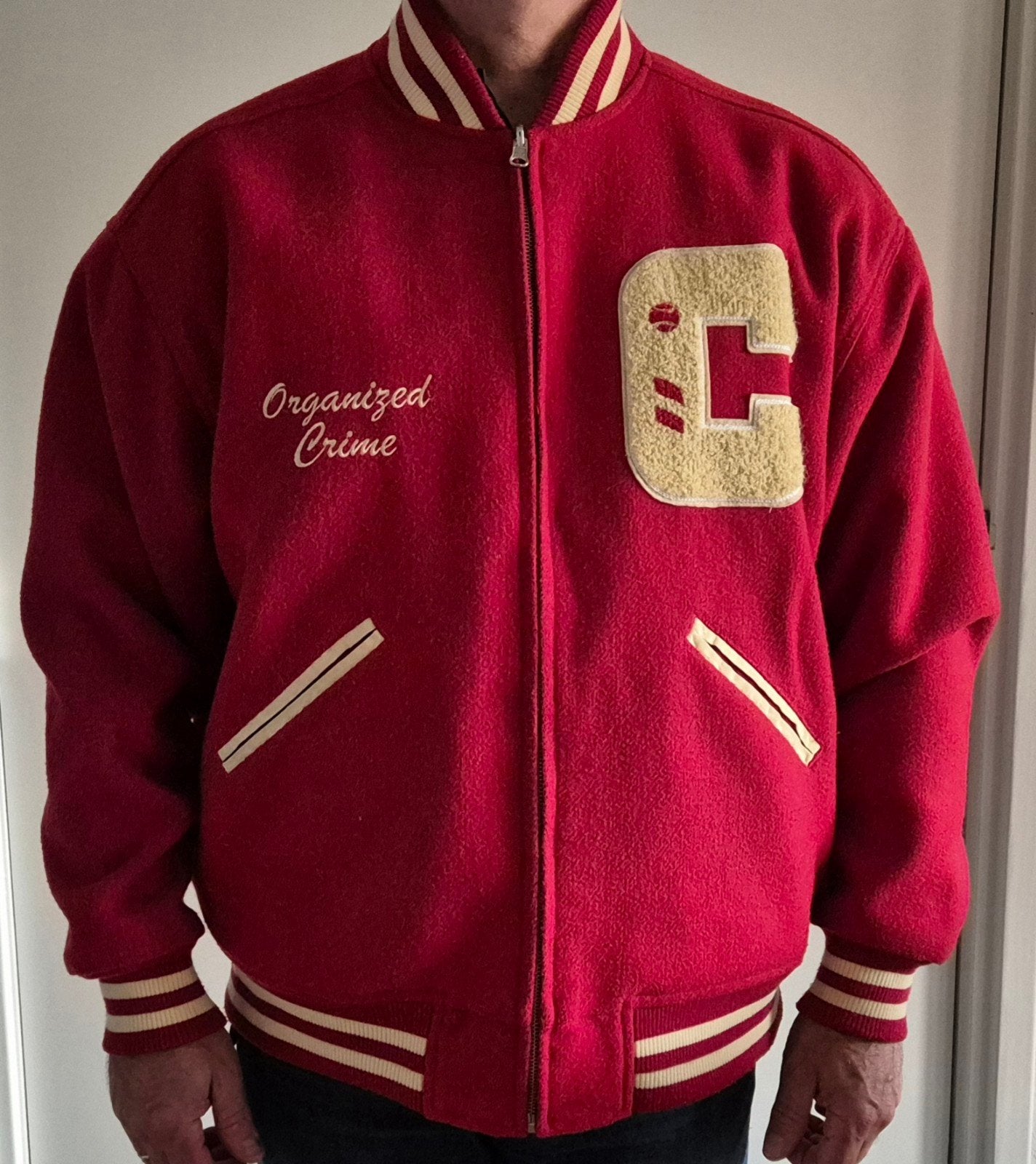 Schitterend LFDY varsity jack / jas heren XL, Ophalen, Zo goed als nieuw, Maat 56/58 (XL), LFDY