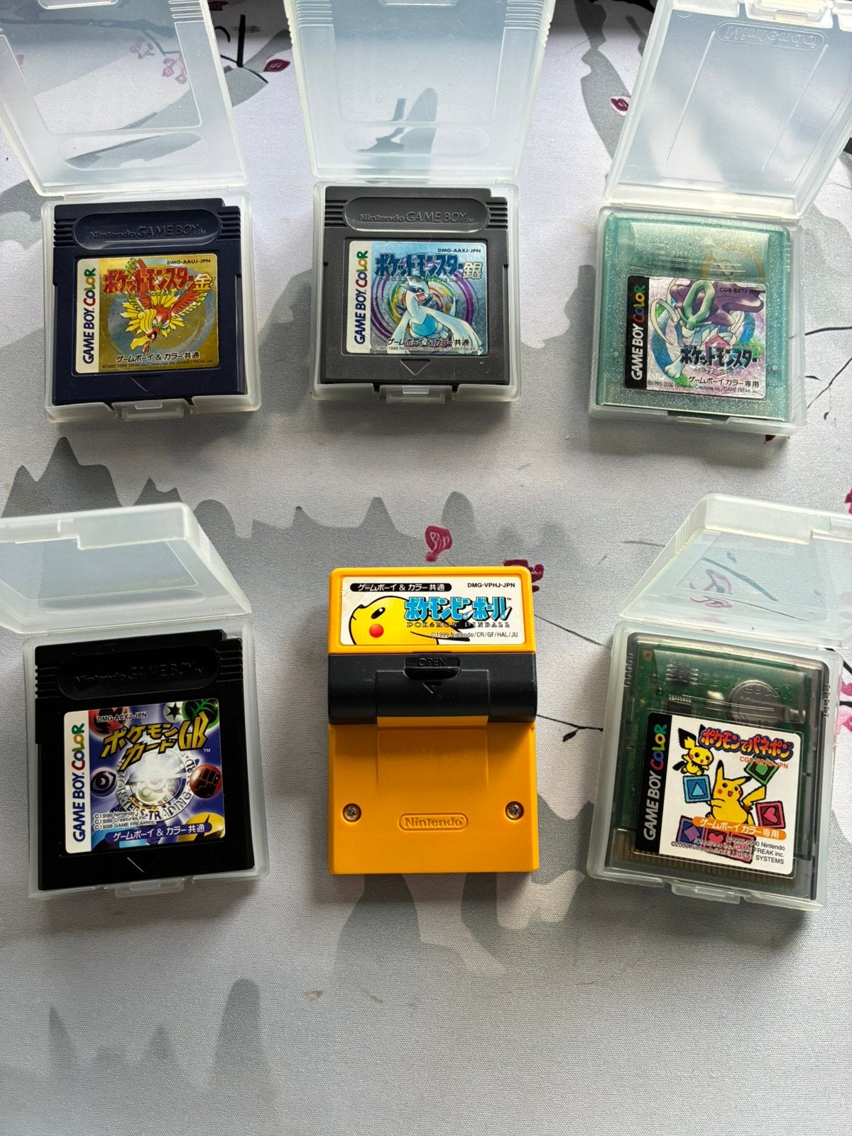 6x Pokémon Games voor Nintendo Gameboy Color - Japans!, 1 speler, Ophalen of Verzenden, Zo goed als nieuw, Role Playing Game (Rpg)