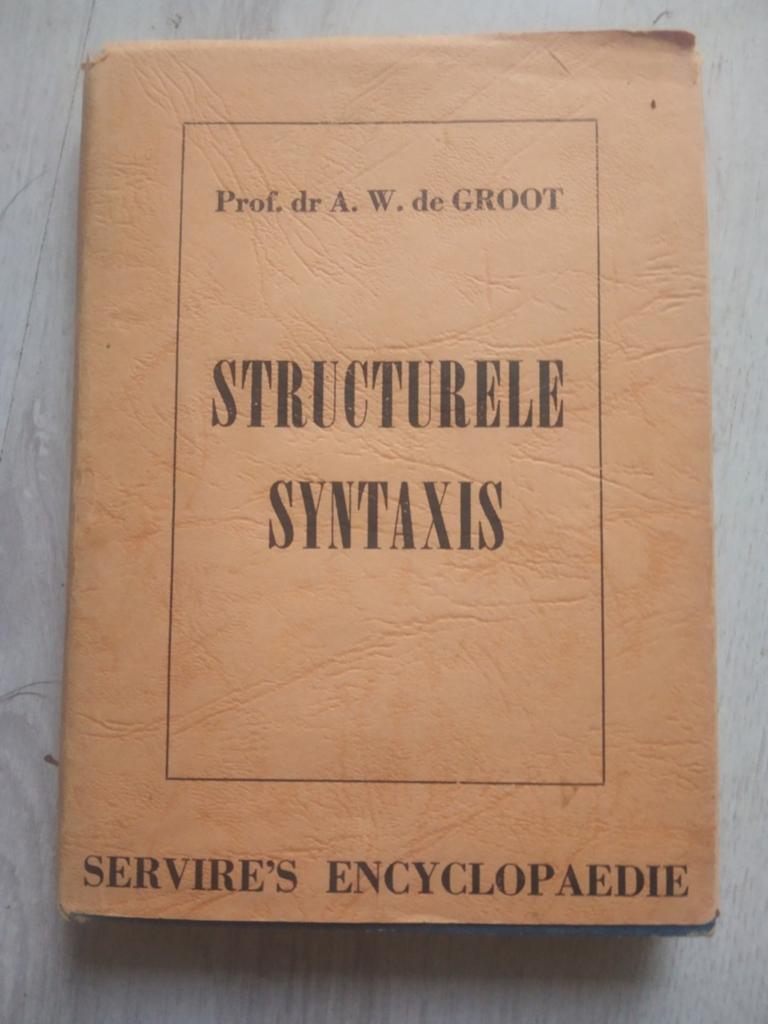 Structurele Syntaxis - Prof. Dr. A.W. de Groot (1949), Verzenden, Prof. Dr. A.W. de Groot