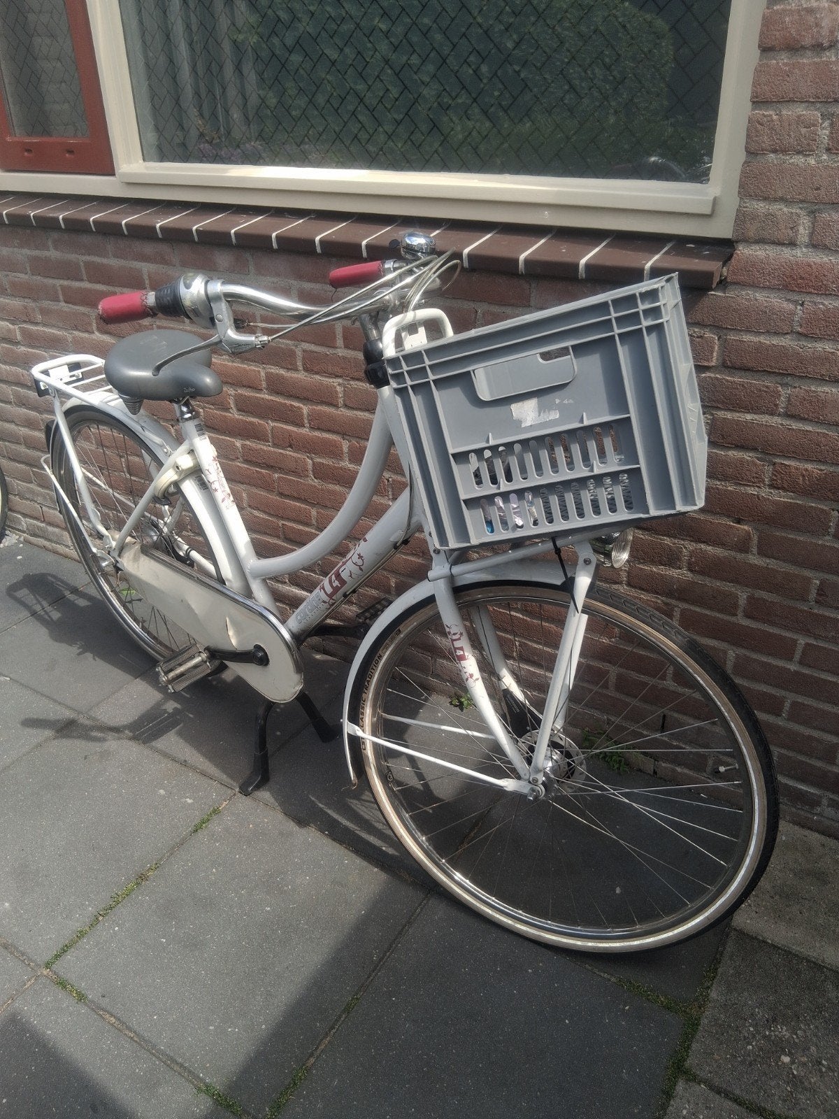 Witte cortina damesfiets een echte opknapper., Fietsen en Brommers, Terugtraprem, Gebruikt, 50 tot 53 cm, Ophalen