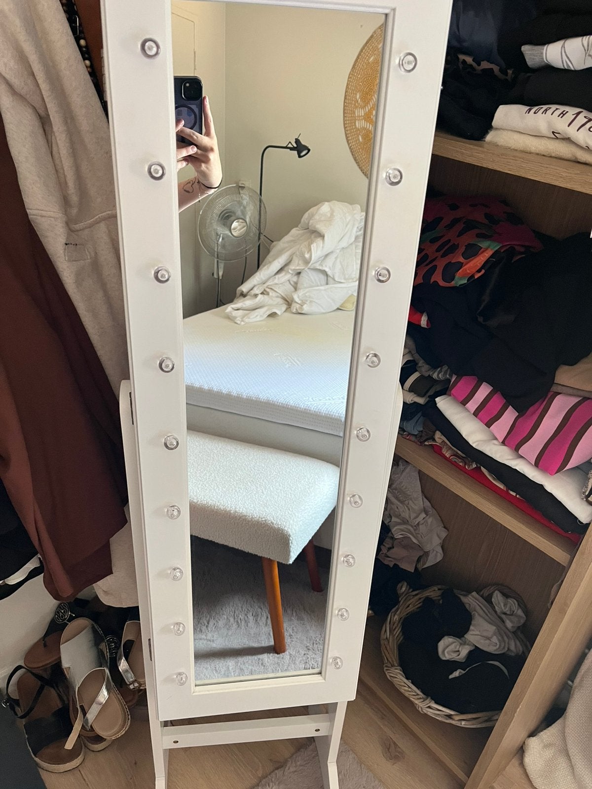 Mooie makeup spiegel, Ophalen, Minder dan 50 cm, Zo goed als nieuw, Minder dan 100 cm